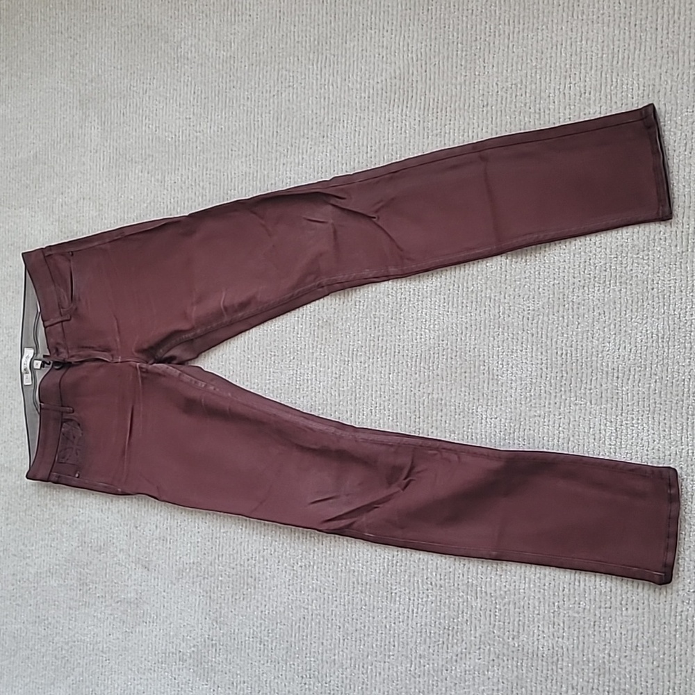 Habitual coated denim, burgundy size 28
